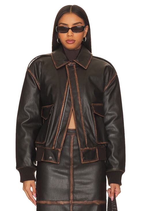 L'Academie Jackets & Blazers - L'Academie Bo Jacket Puffer Aviator Varsity Bomber Oversized Boxy Grunge Biker S